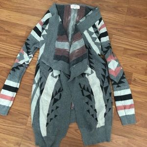 Pink republic Aztec print cardigan